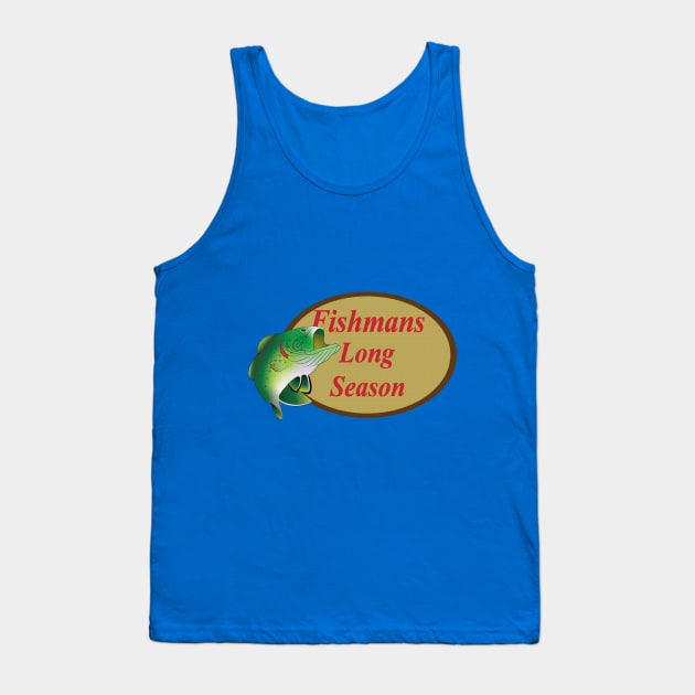 fishmans long season retro,orange fishmans Tank Top by RookiesCrafts